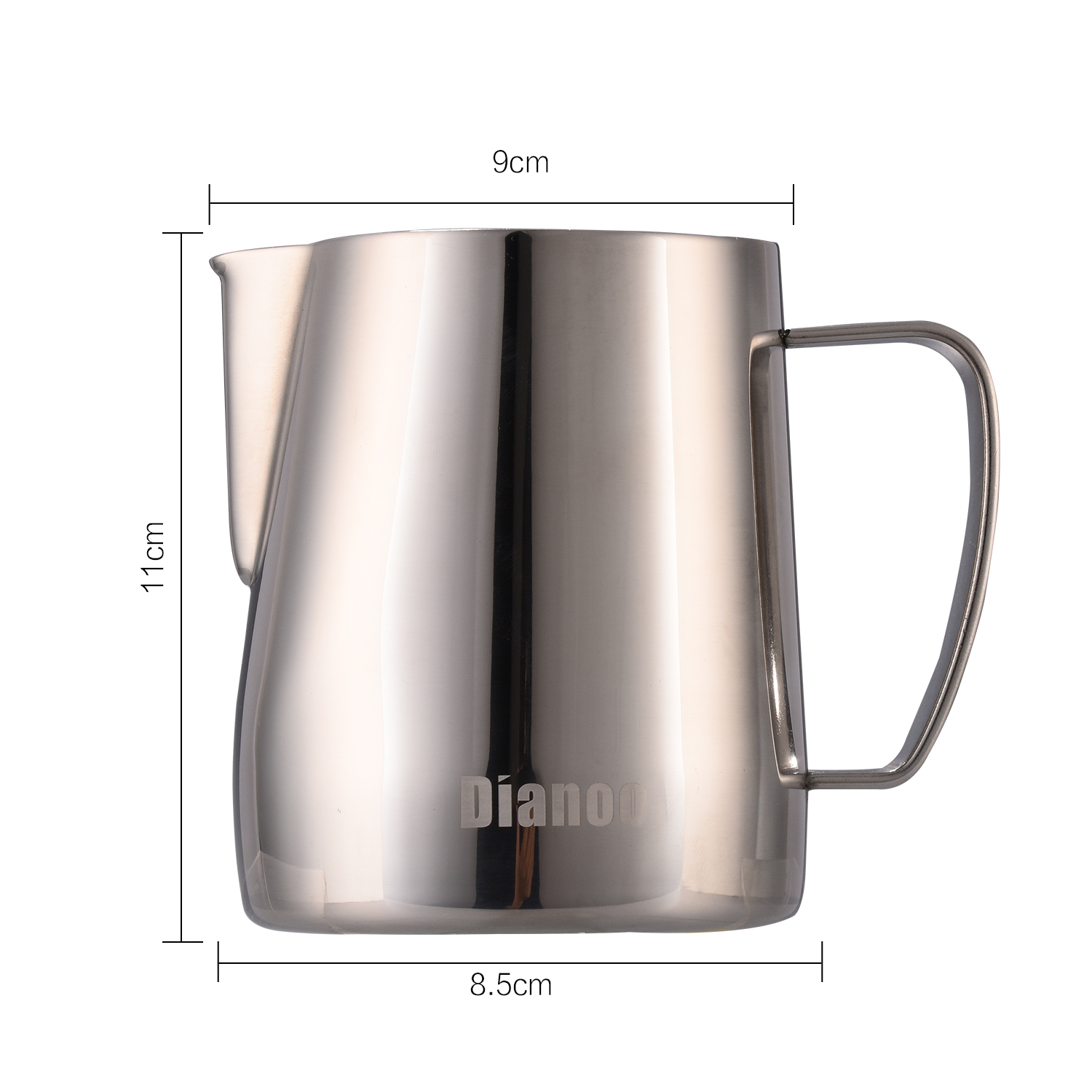 Dianoo Stainless Steel Milk Frothing Pitcher Creamer Frothing Pitcher Latte Art Cup For Espresso Cappuccino Coffee