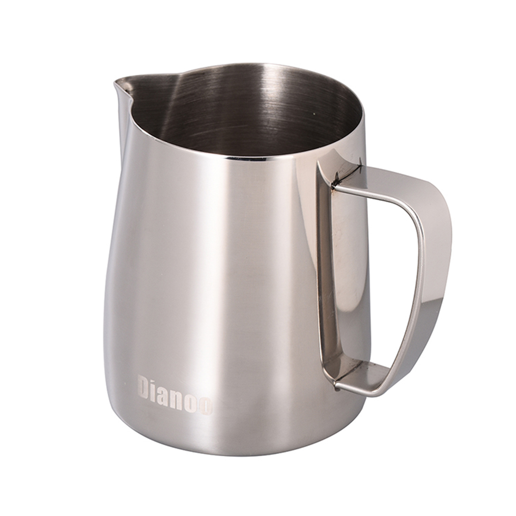 Dianoo Stainless Steel Milk Frothing Pitcher Creamer Frothing Pitcher Latte Art Cup For Espresso Cappuccino Coffee